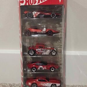 5 pack of hot wheels, 80th anniversary